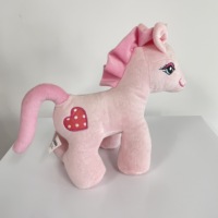 JM8841 Jouet en peluche doux et rembourré en forme de cheval