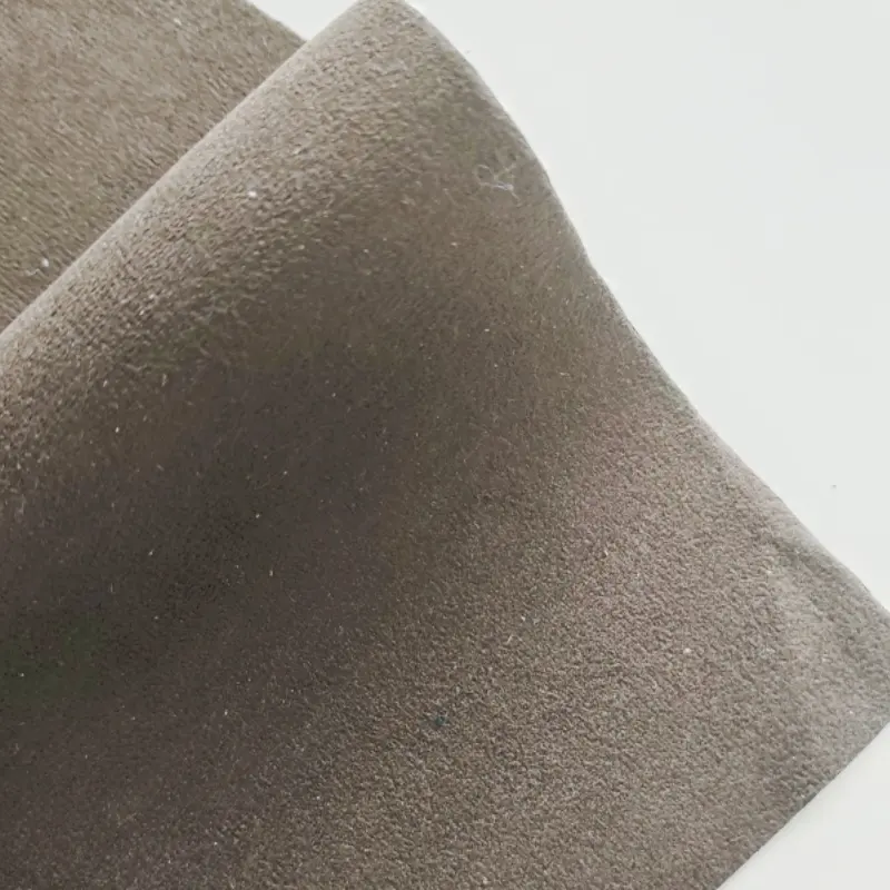 Fashionable soft suede leather leather fabric automotive textile for car seat and upholstery making