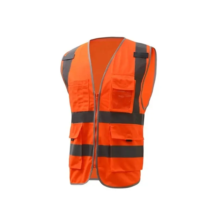 Reflective Safety Vest in Black PInk Blue Yellow Orange with Logo Hunting Mesh Blaze Red Clothes Purple White Brown Camo Green