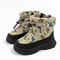 Bottes d'hiver pour enfants personnalisables, doublure en fourrure, imperméables, imprimé animal, semelle antidérapante, fermeture éclair à la cheville