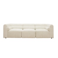 Sofá seccional blanco de combinación Modular moderno para apartamento de ocio Villa sala de estar sofá de salón moderno con características relajantes