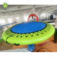 Plateforme flottante gonflable pour l'eau, anneau flottant, ponton flottant, hamac d'eau gonflable de 8 pieds, flotteur de piscine rond en drop stitch