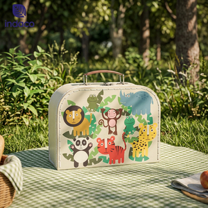 Nueva maleta de cartón de lujo de alta calidad con un embalaje adorable, maleta de regalo única, maleta de cartón retro - Product Image 1