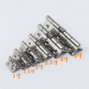 Stainless Steel <b>Spring</b> <b>Hinge</b> 1 1.5 2 2.5 3 Inch Furniture <b>Hinge</b> Surface Mount Industrial Design Antirust Plating - Product Image 3