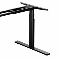 Cadre de bureau électrique à 3 niveaux en acier au carbone, 2 pieds, double moteur, hauteur réglable 630-1280 mm, télescopique, autoportant, pour bureau et domicile