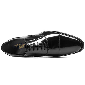 Zapatos Oxford Formales de Cuero Negro Clásico con Punta en Pico para Hombre, Marca Personalizada 2026 - Zapatos de Lujo para Boda - Product Image 5