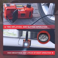 Gatos de coche hidráulicos eléctricos de 5T 12V con llave de impacto e Inflador de neumáticos