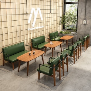Sillas de Comedor con Respaldo Confortable, Estructura de Madera Maciza, Silla de Café para Pizzerías y Restaurantes de Comida Rápida - Product Image 1