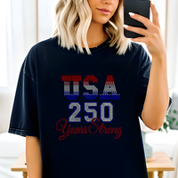 Transfert de strass personnalisé Bling pour T-shirt, motif Jour de l'Indépendance