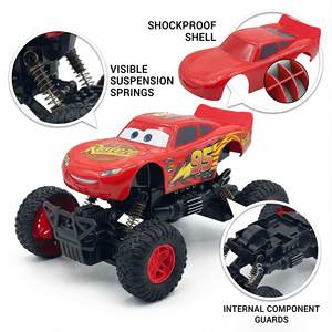 Camioneta RC 4x4 con Carcasa de PVC, Todoterreno, Alta Velocidad, Lista para Usar, con Cable USB para Niños - Product Image 3