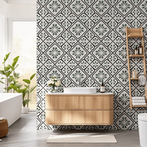Mosaico de Mármol Verde Esmeralda Desértico, Mosaico de Piedra Natural Pulido, Mosaico Cuadrado para Cocina, Baño, Pared, Piso y Revestimiento - Product Image 1