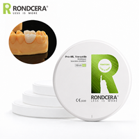 Bloc de zircone MDR polyvalent Rondcera pour laboratoire dentaire, haute dureté, résistant à l'usure, fonction occlusale stable à long terme