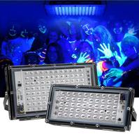 Projecteur UV 395nm, projecteur LED fluorescent pour scène, lampe à ongles en verre, lumière ultraviolette 395nm pour théâtre, IP65