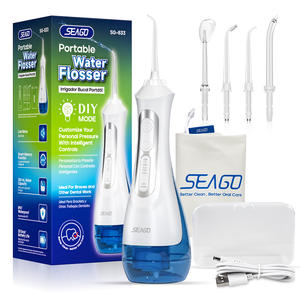 Irrigador dental eléctrico recargable Seago de 200 ml con carga USB C para uso en el hogar y en viajes. - Product Image 3