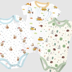 Combinaisons pour bébés garçons et filles en fibre de bambou, pyjamas à simple boutonnage, petite personnalisation - Product Image 3