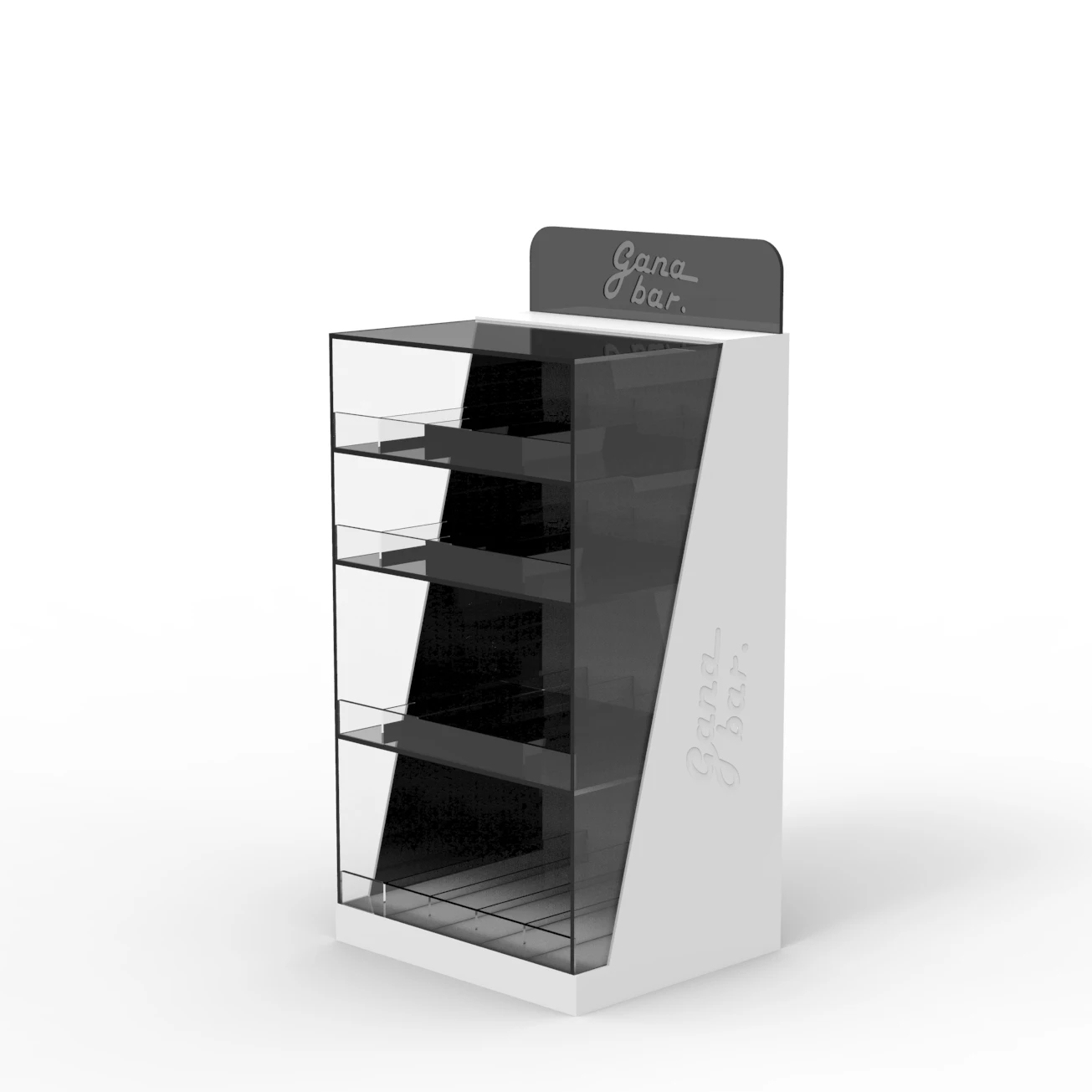 Hot Selling Customized Essential Oil Display Stand Acrylic Countertop Display Rack Display Case With Drawers — view 4