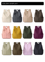 Nouveau sac à dos pour ordinateur portable unisexe imperméable en nylon avec doublure en polyester, sangle antivol à chaîne pour l'école, les voyages et les activités de plein air