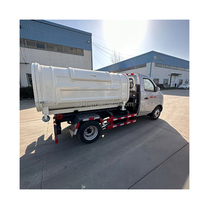 Camión de basura de <span class=keywords><strong>gancho</strong></span> usado Contenedor cerrado Compatible <span class=keywords><strong>con</strong></span> brazo hidráulico Carga rápida - Product Image 4