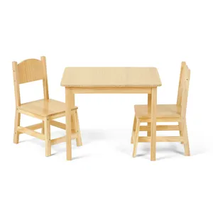 Wooden Children's Furniture Set Preschool Tables And Chairs For Daycare Center Kindergarten Classroom