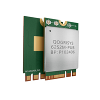 QOGRISYS Módulo WiFi 6 de Doble Banda 2.4G/5GHz de 1800Mbps 802.11ax Bluetooth 5.2 M.2 2230 PCIe Realtek RTL8852BE para Laptop PC