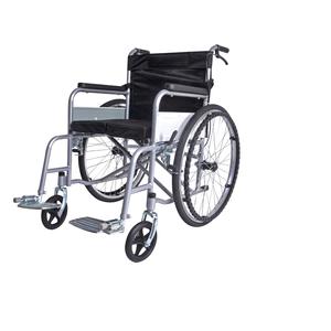 Silla de ruedas manual Plegable ligera y portátil de acero al por mayor para uso en centros de salud y atención domiciliaria para discapacitados - Product Image 4