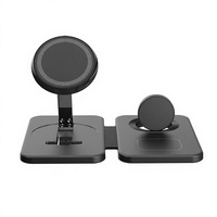 2-in-1 Magnetischer Kabelloser Ladehalter 15W Faltbares Kabelloses Ladegerät für iPhone 17 16 15 14 Pro Max Schnelles Laden