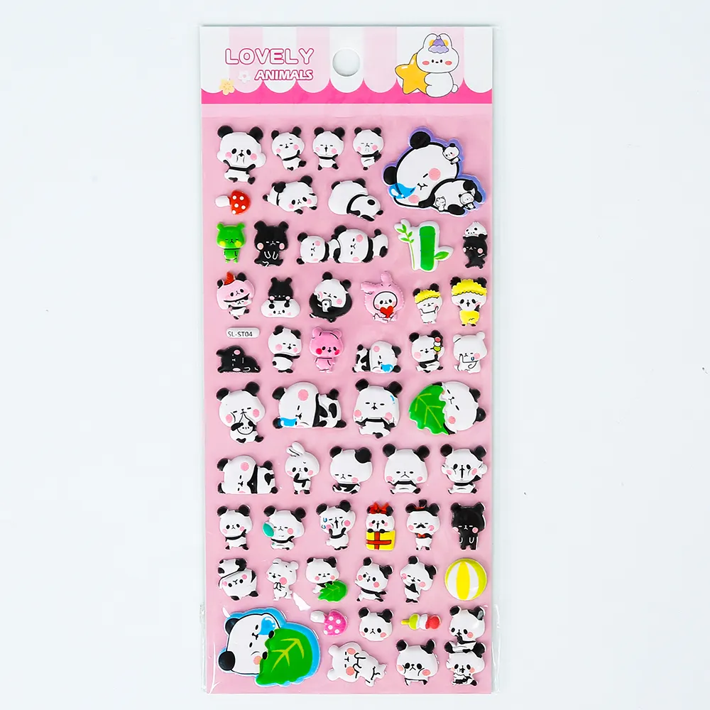 Decorative Kids Cute Pvc Vinyl Cartoon 3D Eva Foam Puffy Stickers For Scrapbooking