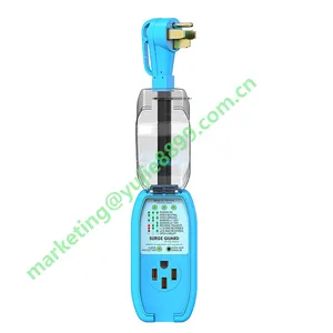 RV-Überspannung schutz der neuen Generation 50 Ampere mit wasserdichter Abdeckung Camper Anti-Theft Circuit Analyzer Tester Plug