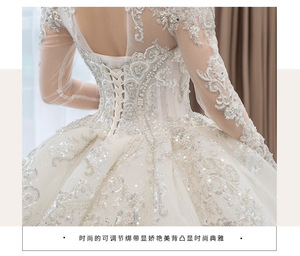 <span class=keywords><strong>Robe</strong></span> <span class=keywords><strong>de</strong></span> <span class=keywords><strong>mariée</strong></span>, nouvelle <span class=keywords><strong>robe</strong></span> <span class=keywords><strong>de</strong></span> <span class=keywords><strong>mariée</strong></span> principale, style cour, grande taille, taille haute, pour <span class=keywords><strong>femme</strong></span> <span class=keywords><strong>enceinte</strong></span> - Product Image 4