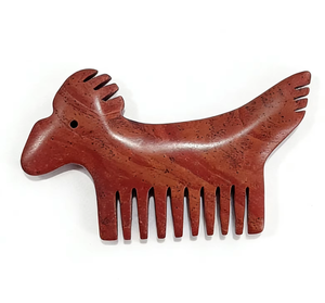 Peigne de massage en pierre de Bian en forme d'animal, adorable et mignon, pour la tête et le visage - Product Image 1