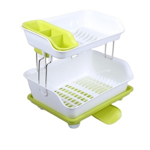 Égouttoir à vaisselle double niveau en PP multi-usages pour l'organisation de la <span class=keywords><strong>cuisine</strong></span> à domicile - Product Image 4