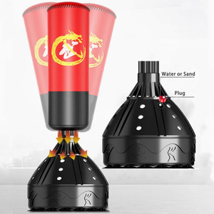 Sac de frappe réglable d'usine OEM, <span class=keywords><strong>Wing</strong></span> <span class=keywords><strong>Chun</strong></span>, cible rotative à domicile, Muay Thai, sac de frappe de boxe pour adultes - Product Image 5