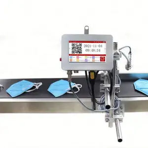Máquina de impresión de códigos Qr en línea, inyección de tinta por lote, para marcado de códigos en madera, Metal, plástico, cartón
