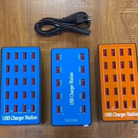 Multiprise USB 10-20 ports pour téléphones et tablettes, chargeur 100W de qualité studio, emballé en plastique, compatible mondial