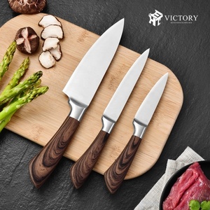 Ensemble de couteaux de cuisine professionnels Yang Jiang en acier inoxydable de 8 pouces, design moderne avec manche en résine et logo personnalisé - Product Image 2