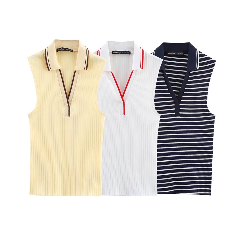 Wholesale Female Retro Cotton Blended Vest
