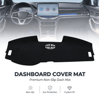 Pour BYD Seal U Song PLUS DMi 2024 2025 Tapis de tableau de bord antidérapant Housse de tableau de bord de voiture noire Accessoires de décoration de voiture