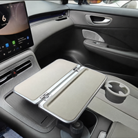 Support de tasse stable en alliage d'aluminium, table de voiture pliable, base réglable Li Auto, sans perçage, antidérapant