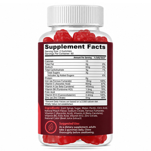 Gummies véganes bio OEM/ODM pour adultes – Supplément minéral riche en vitamines du complexe B et en zinc favorisant l'absorption du fer - Product Image 4