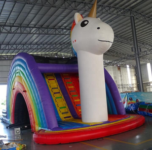 Thương Mại <span class=keywords><strong>26ft</strong></span> Unicorn Hai Làn Xe <span class=keywords><strong>Inflatable</strong></span> Trượt Nước Để Bán - Product Image 1