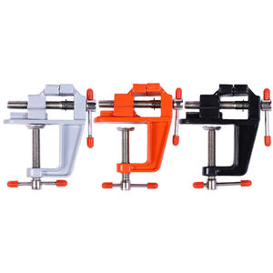 Mini étau de banc en alliage d'aluminium de 35 mm, outils de quincaillerie industrielle pour le travail du bois, petit étau de banc plat, personnalisable OEM - Product Image 3