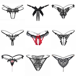 Ding Zhi Mei Strings sexy transparents avec fonction de massage perlée, lot de 9, sous-vêtements féminins, design invisible - Product Image 2