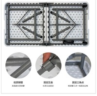 Ensemble table et chaises pliantes en plastique moderne de 4 pieds pour le camping pour hôtels et hôpitaux Offre Spéciale