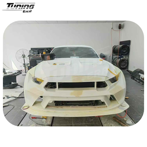 Kit carrosserie complet style GTD pour <span class=keywords><strong>Ford</strong></span> <span class=keywords><strong>Mustang</strong></span> S550 2015-2023 – Kit de conversion amélioré : pare-chocs, aileron large, spoiler, couvercle de coffre, échappement - Product Image 2