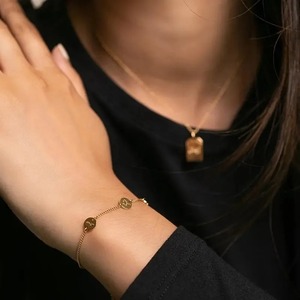 Bracelets ajustables en acier inoxydable plaqué or, classiques, 12 signes du zodiaque, pour les occasions d'anniversaire - Product Image 2