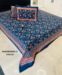 Best Indian Discharge Print <b>Bedding</b> Set 100% Organic Cotton 200TC Floral Elephant Pattern <b>King</b> <b>Size</b> for Home Hotel - Product Image 1