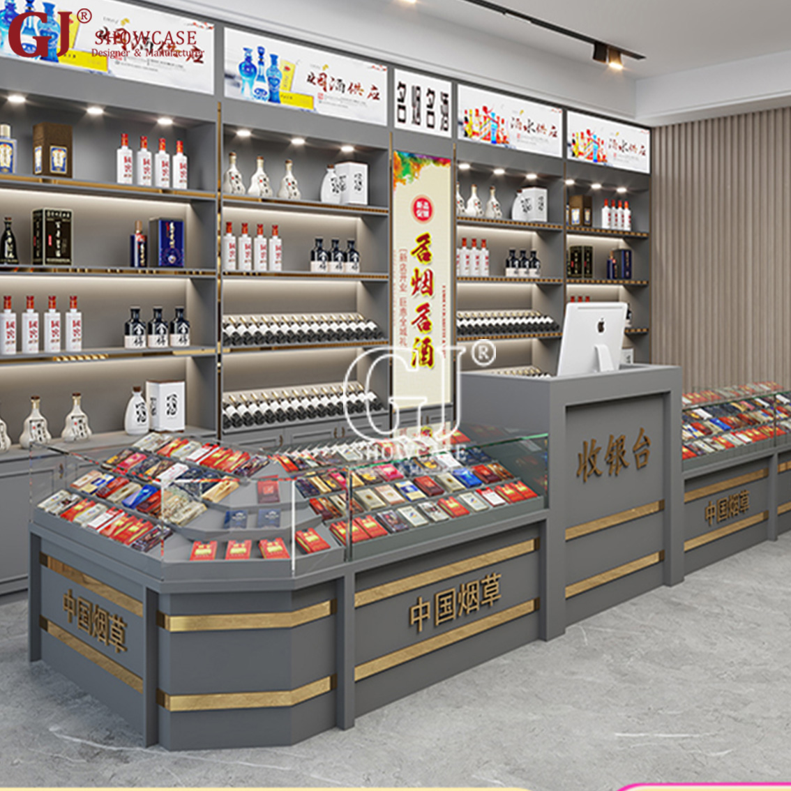 cigarette counter for sale 4 FT WIDE, 6 FT HEIGHT DISPLAY STAND Automatic Cigarette Dispaly Holder Showcase,