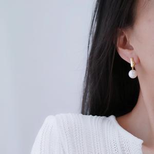 S925 Silver DIY <b>Pearl</b> Accessories Fashion Silver <b>Jewelry</b> Earrings with 9-13mm Round Beads 22309 Empty Earnail Tray - Product Image 3