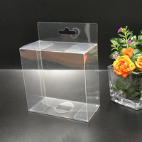 Boîte cadeau personnalisée carrée rectangulaire transparente pliante en plastique PVC PET Boîte d'emballage transparente