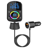 Kit de reproductor MP3 manos libres para coche, transmisor FM inalámbrico con botón grande BC71, novedad